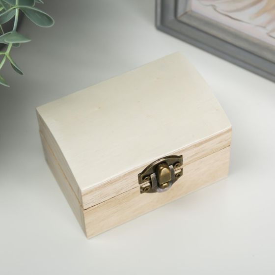 !09 Шкатулка для росписи дерево «Ларь», для творчества, декора, 9.5×6×6.5 см