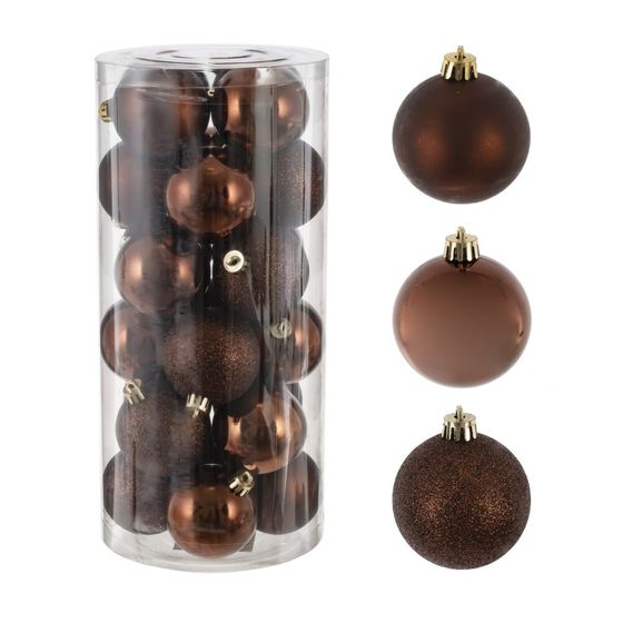 Набор из 24шт Украшение новогоднее "Шар", D 6 см, L14 W14 H30,5 см