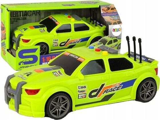 LeanToys Auto Sportowe Wyścigowe 1:16 Zielony Dźwięk