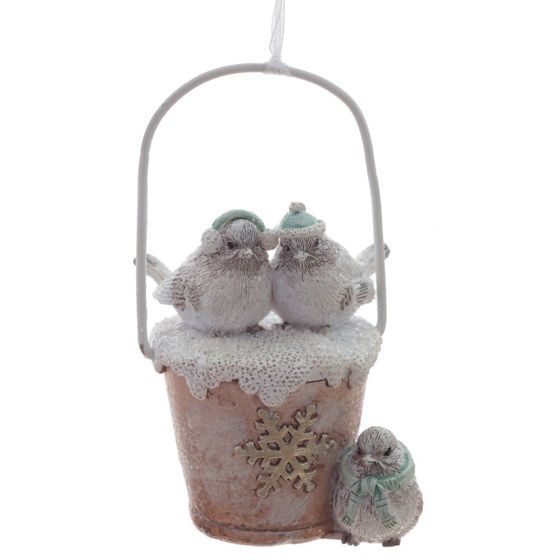 Изделие декоративное подвесное "Птички", L6 W4,5 H9 см