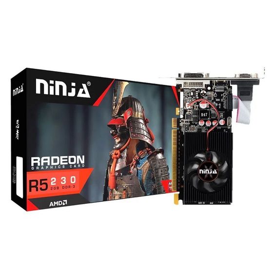 Видеокарта Ninja PCI-E 2.0 R5 230 2GB Radeon R5 230 DDR3 64bit 625/1066 1xVGA 1xDVI 1xHDMI RTL (AFR523023F)