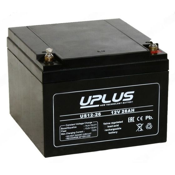 Аккумуляторная батарея UPLUS (Leoch) 26 Ач, 12 В, US 12-26, обратная полярность