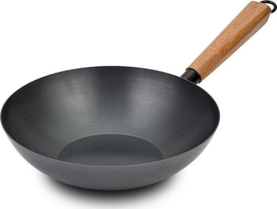 Patelnia NAVA towar w Sosnowcu - Patelnie [NAVA] Patelnia WOK KANTOŃSKI stalowy chiński głęboki 28 cm () - Morelenet_8318820