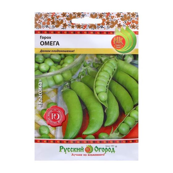 Семена Горох лущильный &quot;Омега&quot; серия Русский огород, 20 г
