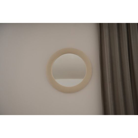 Зеркало круглое «Рондель», 800×800 мм, велюр, цвет velutto 16
