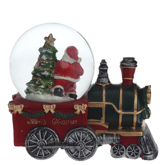 Фигурка декоративная &quot;Дед Мороз&quot; в стекл шаре, D 10 см, L18 W11 H16 см