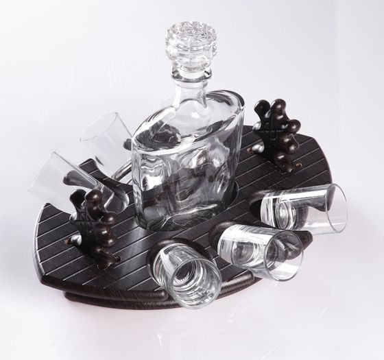 !09 Мини-бар "Фрегат" без декора, 7 предметов, 500/50 мл