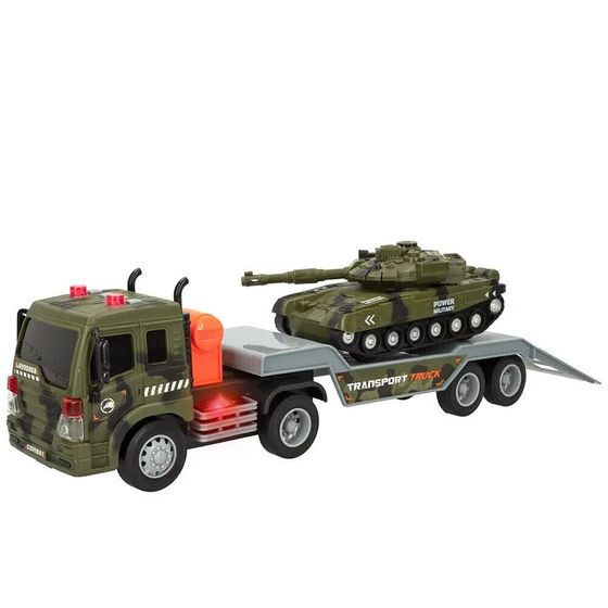 CB GAMES Military Portacoches Toy With Speed ??&amp; Go Light And Sound Truck