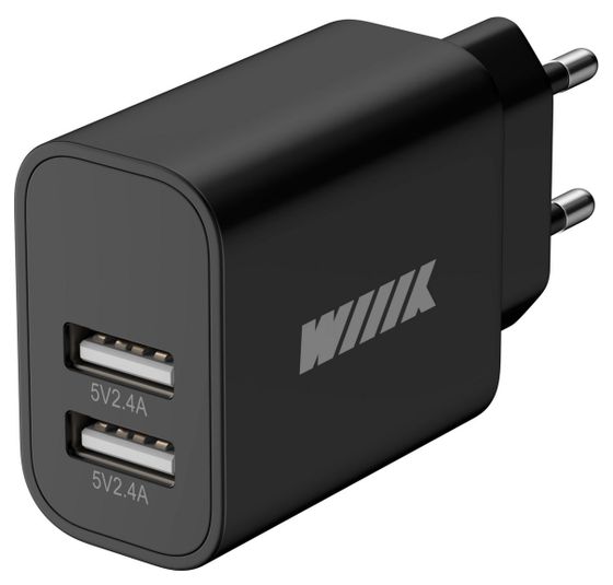 Сетевое З/У Wiiix UNN-1-2-04-B 2.4A черный