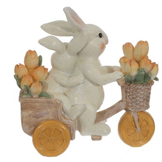 Фигурка декоративная &quot;Зайцы&quot;, L12,5 W6 H13 см