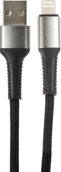 Кабель Perfeo USB A(m) - Lightning(m) AVANGARD 1м черный (I4335)