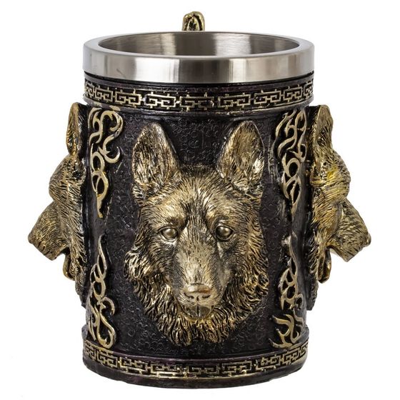 Кружка &quot;Волк&quot;, 600 мл, L19 W14 H13,5 см