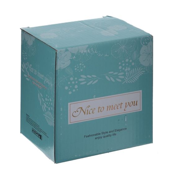 Кружка с крышкой, L6,8 W6,8 H12,5 см, дизайн микс