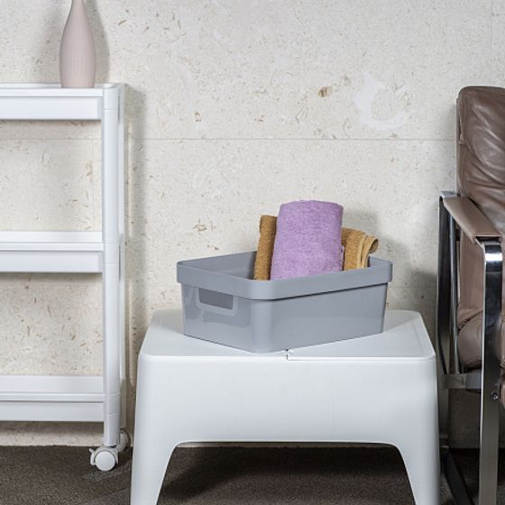 Коробка INFINITY с крышкой 11л серая