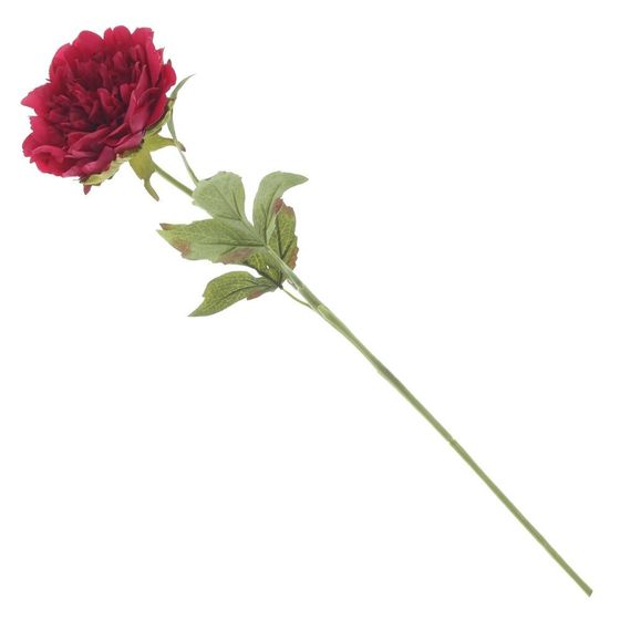 Цветок искусственный &quot;Пион&quot; (Real Touch), L12 W12 H56 см