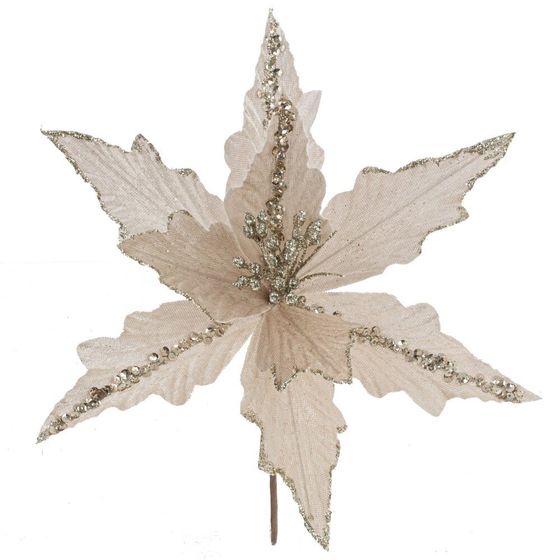 Цветок искусственный &quot;Пуансеттия&quot;, L27 W27 H28 см