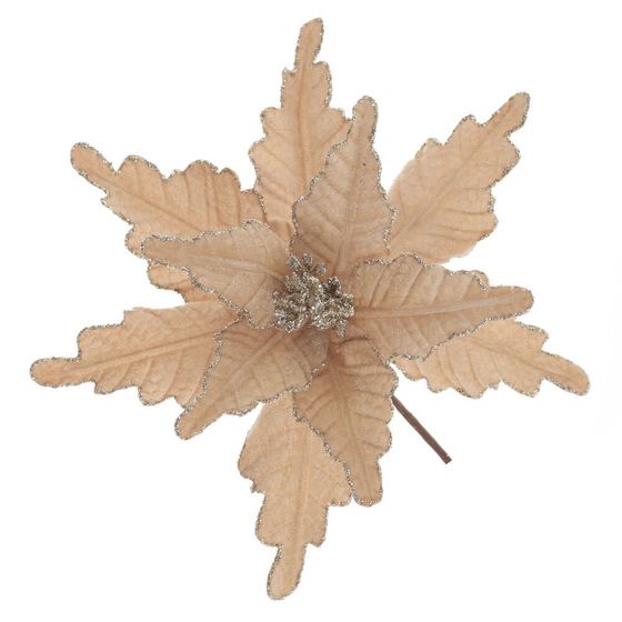 Цветок искусственный &quot;Пуансеттия&quot;, L28 W28 H29 см