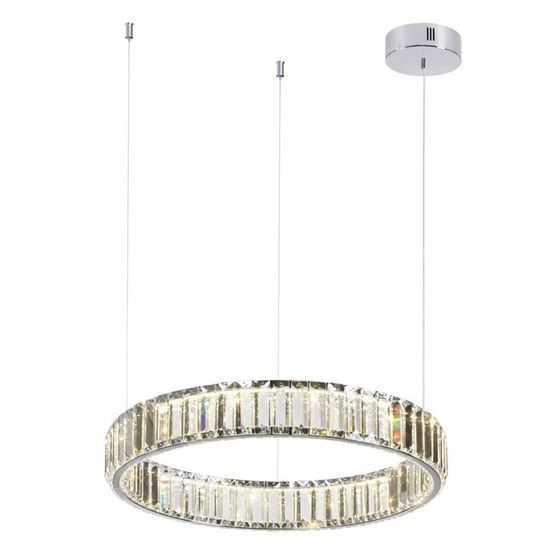 Люстра Odeon Light. Vekia, 30Вт, Led, 1200х500 мм, цвет хром, прозрачный