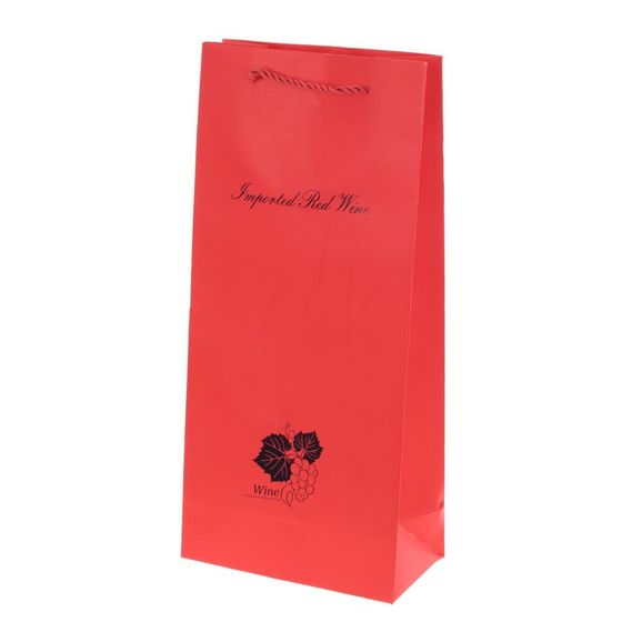 Пакет подарочный (бумага 210г/м2, блок 12шт), L16 W8,5 H35 см, 2в.