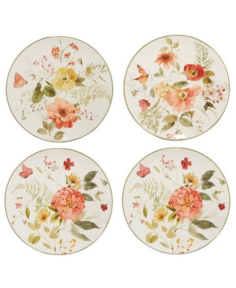 Nature&#39;s Song Set of 4 Dinner Plate 11&quot;