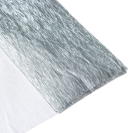 !09 Бумага крепированная 50 cм. x 6 м., в рулоне, 32 г/м2, цвет серый