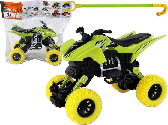 LeanToys Pojazd Terenowy Pchacz Quad XC Gumowe Koła Zielony