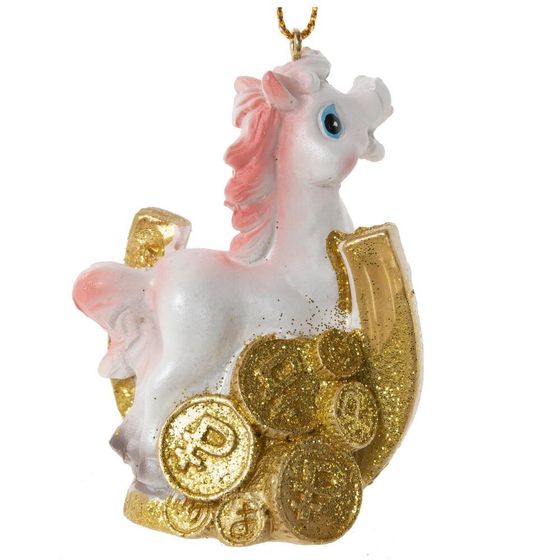 Фигурка декоративная  подвесная &quot;Лошадка&quot;, L5 W3 H7,5 см, 6в.