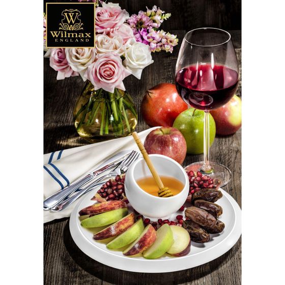 !09 Сахарница фарфоровая Wilmax, 150 мл, цвет белый