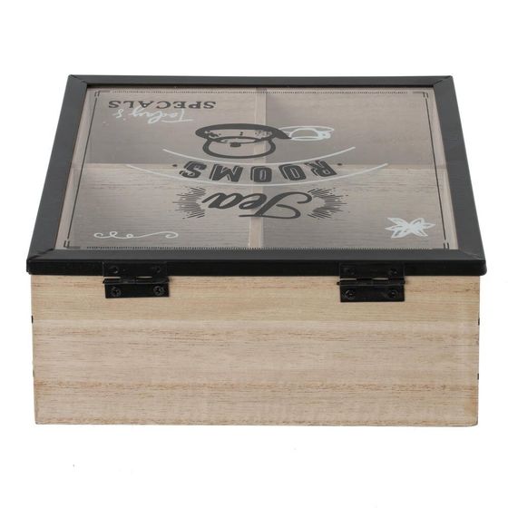 Шкатулка для чайных пакетиков, L17 W17 H7,5 см