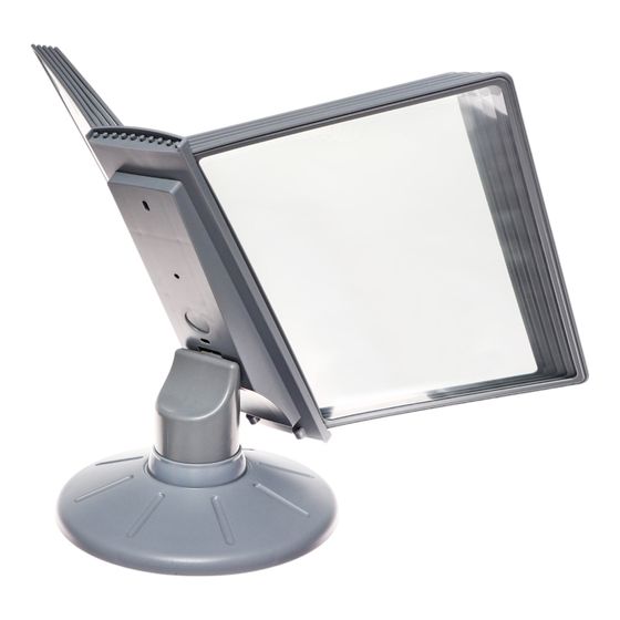 !09 Демосистема настольная вращающаяся на 10 панелей цвет серый