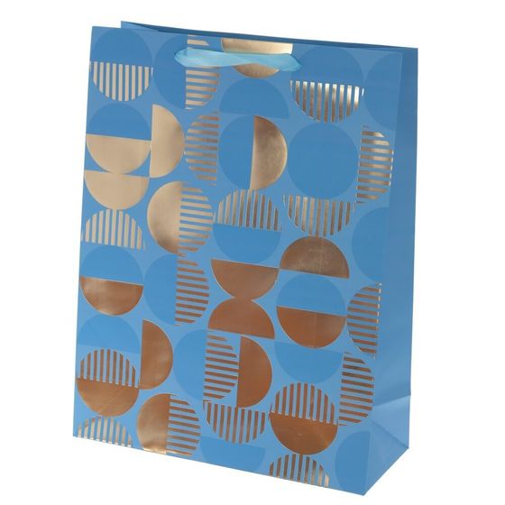 Пакет подарочный (бумага 210г/м2, блок микс 12шт), L30 W12 H39 см, 4в.