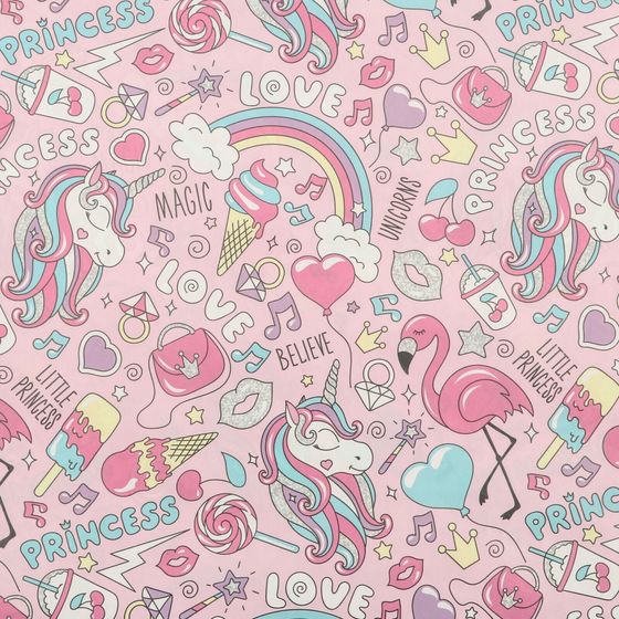 !09 Набор упаковочной бумаги (2 листа) глянцевая "Нежность" 50 × 70 см.