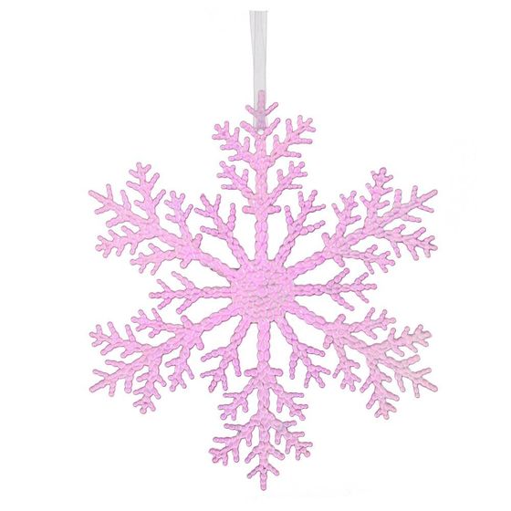 Украшение новогоднее &quot;Снежинка&quot;, L21 W0,1 H21 см, 3в.
