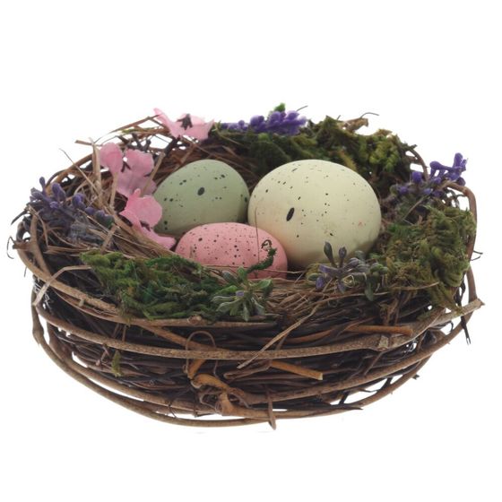 Набор из 3-х изделий декоративных &quot;Гнездо пасхальное&quot; (10*5), L33 W10 H5 см