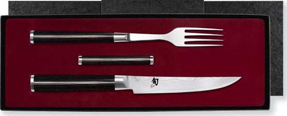 KAI KAI Shun Cutlery 3-pcs. Fork, Knife, Knife Rest