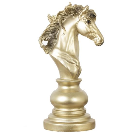 Фигурка декоративная "Шахматный конь", L11 W11 H26 см