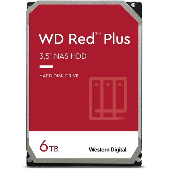 Жесткий диск WD SATA-III 6TB WD60EFZX NAS Red Plus (5640rpm) 128Mb 3.5&quot;