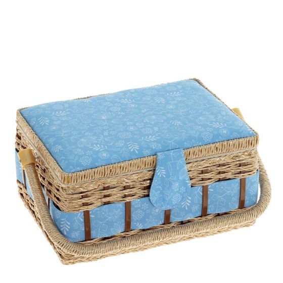 Шкатулка для рукоделия (с подносом и набором для шитья), Д28 Ш18 В13 см