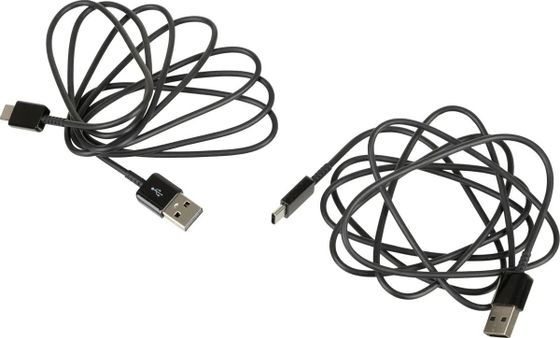 Кабель Samsung EP-DG930MBRGRU USB (m)-USB Type-C (m) 1.5м черный (упак.:2шт)