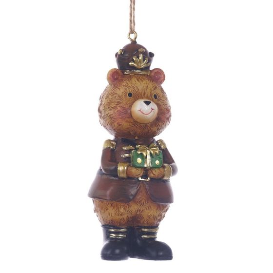 Фигурка декоративная подвесная &quot;Медвежонок&quot;,  L3,5 W3,5 H10,5 см, 2в.