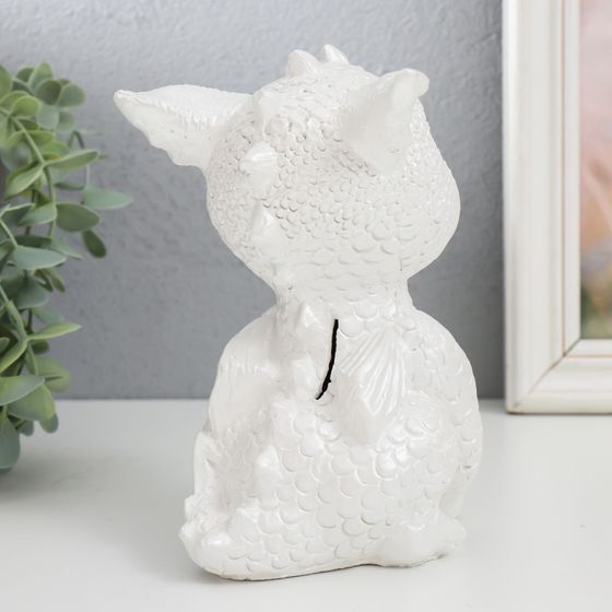 !09 Копилка "Дракоша" 17,5х11,5х12,5 см, цвет белый