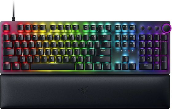 Клавиатура Razer Huntsman V2 (Purple Switch) - Russian Layout Gaming Keyb LED игровая проводная черный (RZ03-03931300-R3R1)