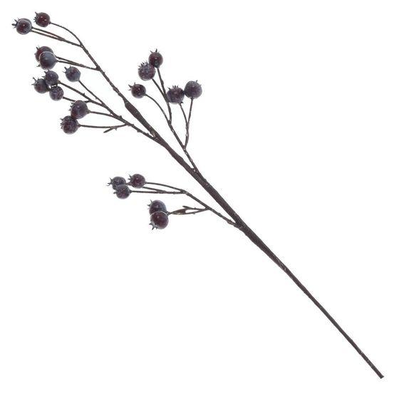Ветка искусственная "Голубика", L12 W2,5 H51 см