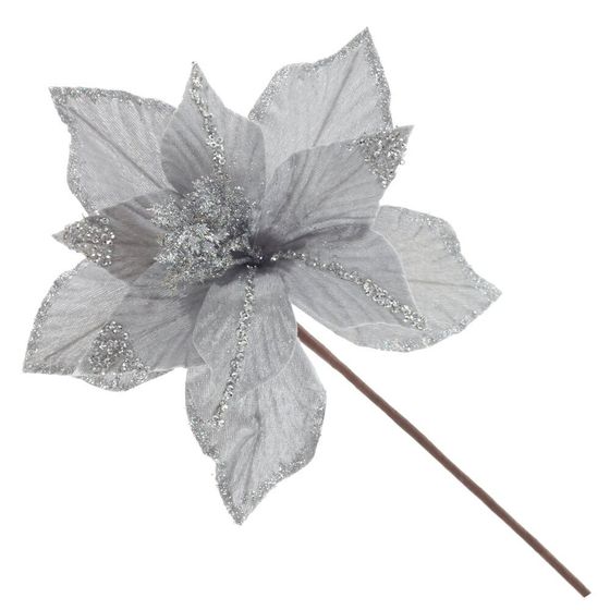 Цветок искусственный &quot;Пуансеттия&quot;, L23 W23 H42 см