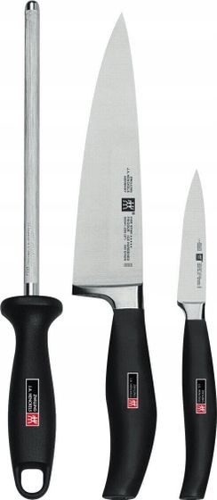 Zwilling Zestaw 2 noży + ostrzałka ZWILLING Five Star 30114-000-0