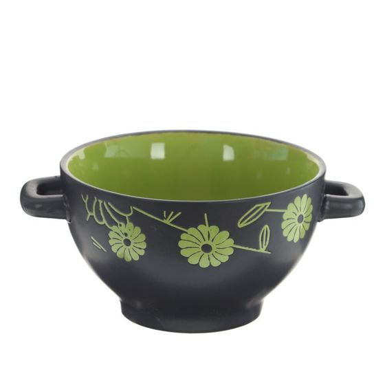 Бульонница, 700 мл, L18,5 W15 H8,5 см, дизайн микс