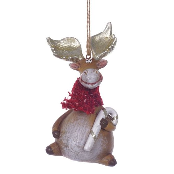 Фигурка декоративная подвесная &quot;Олень&quot;,  L5,5 W4,5 H10,5 см, 2в.