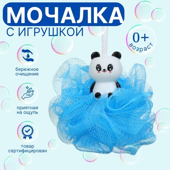 Игрушка-мочалка для купания, детская «Пингвин»