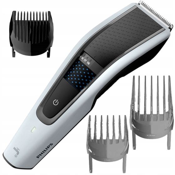 Машинка для стрижки Philips HC5610/15 аккум./сеть (насадок 3шт) черный/серебристый