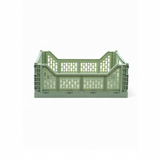 Корзина для хранения складная CASSA S зелёная 4л